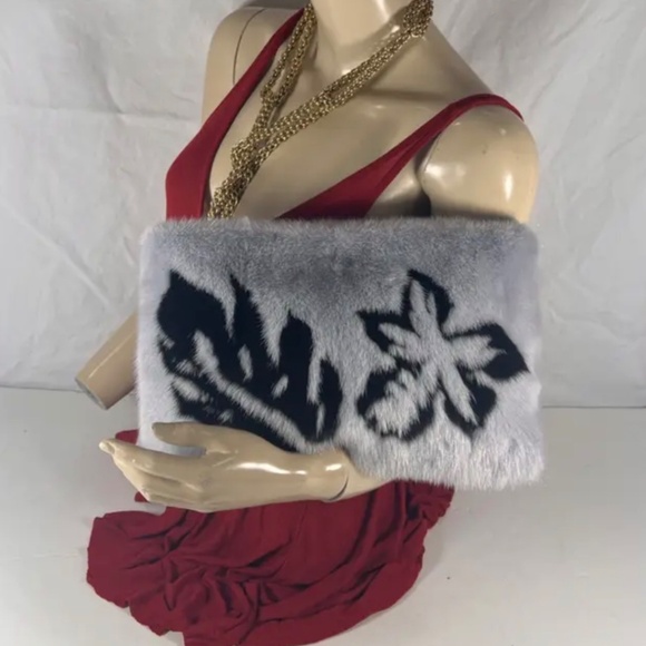 Prada mink fur pochette clutch - Picture 4 of 4